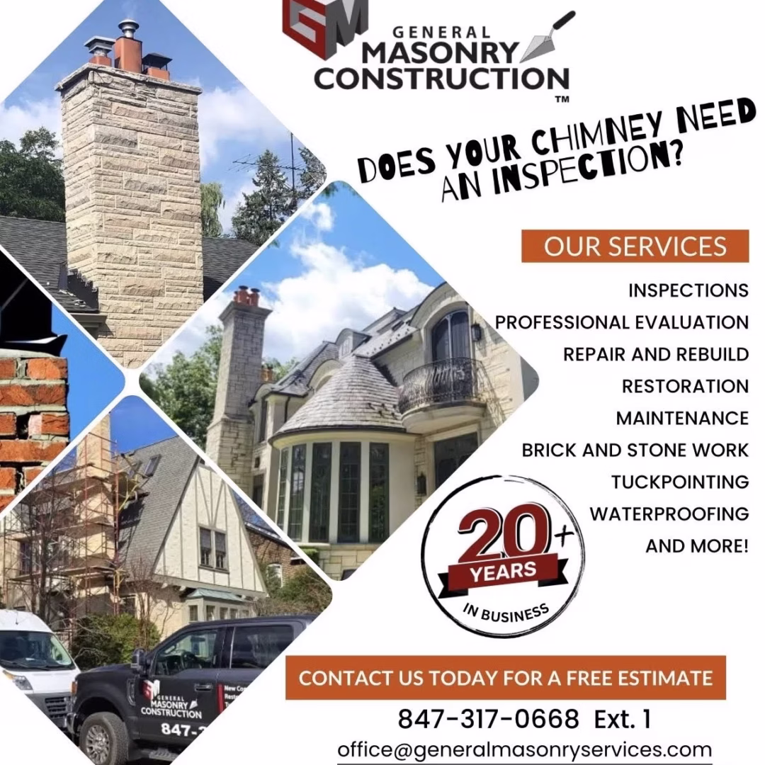 Tuckpointing Kenilworth IL - Brick Repair and Chimney Restoration