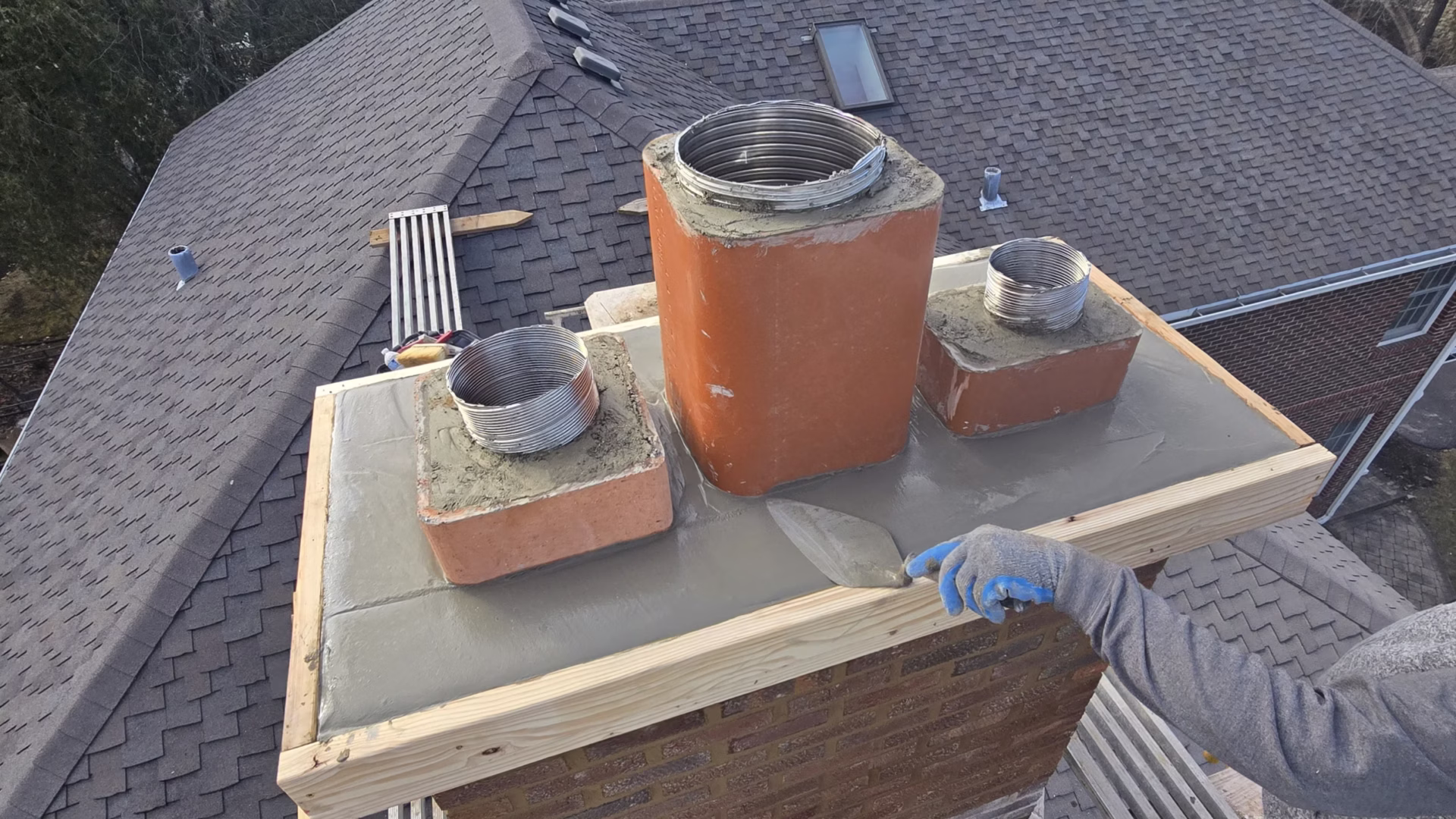 Expert chimney restoration and brick rebuilding service Winnetka North Shore.